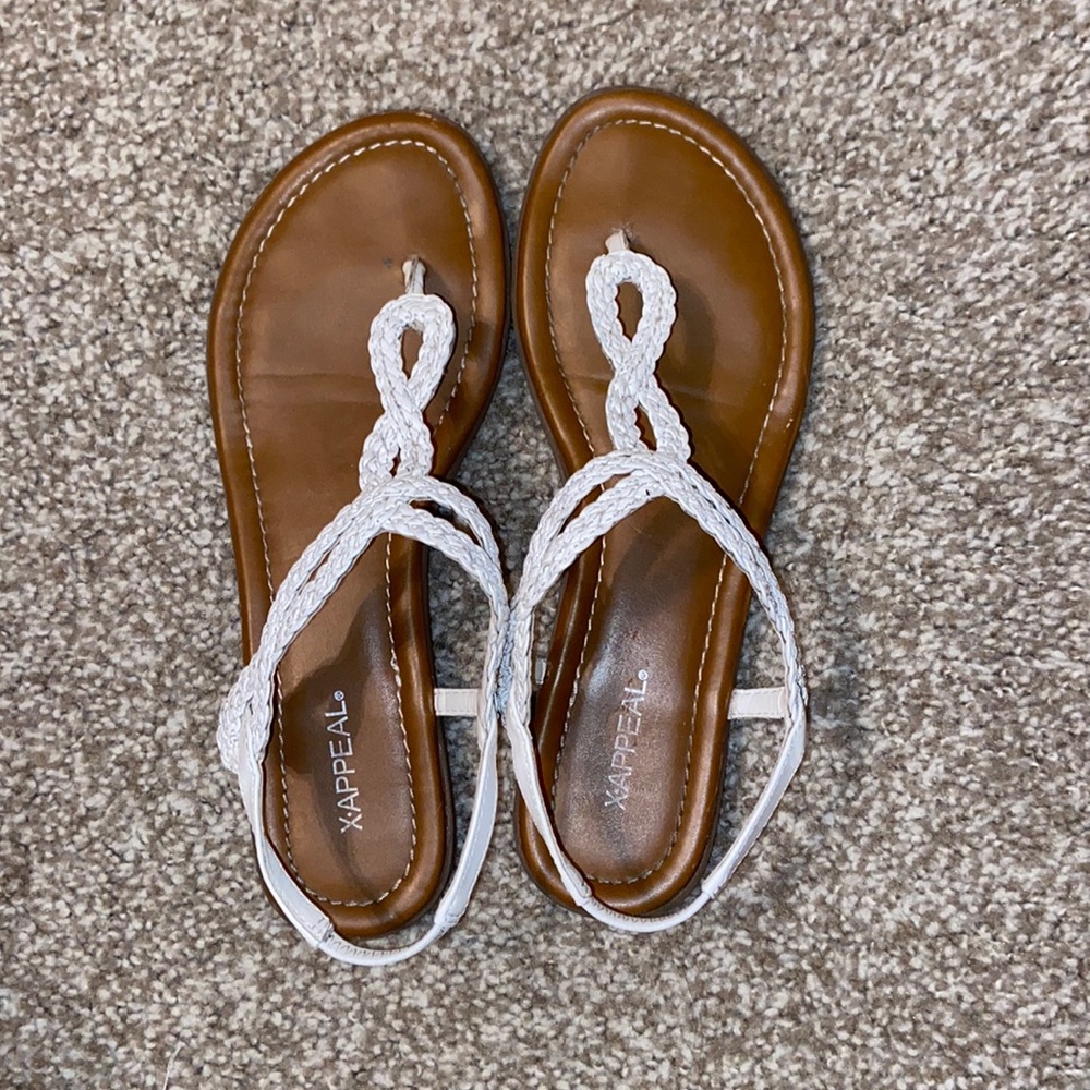 XAppeal white sandals